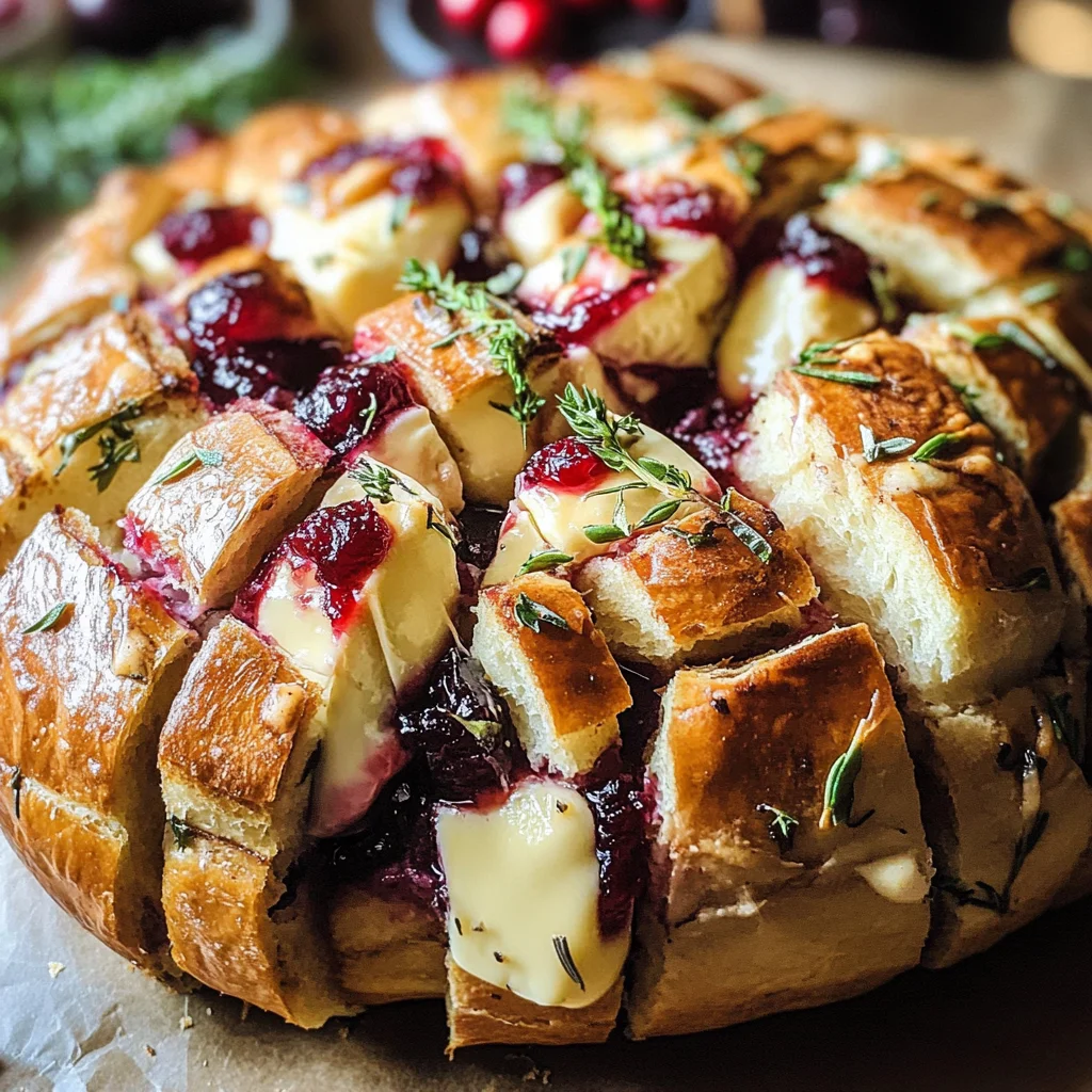 Cranberry Brie Pull-Apart Bread
