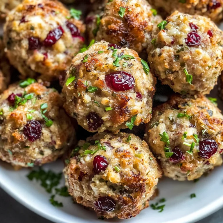 Cranberry & Turkey Stuffing Balls