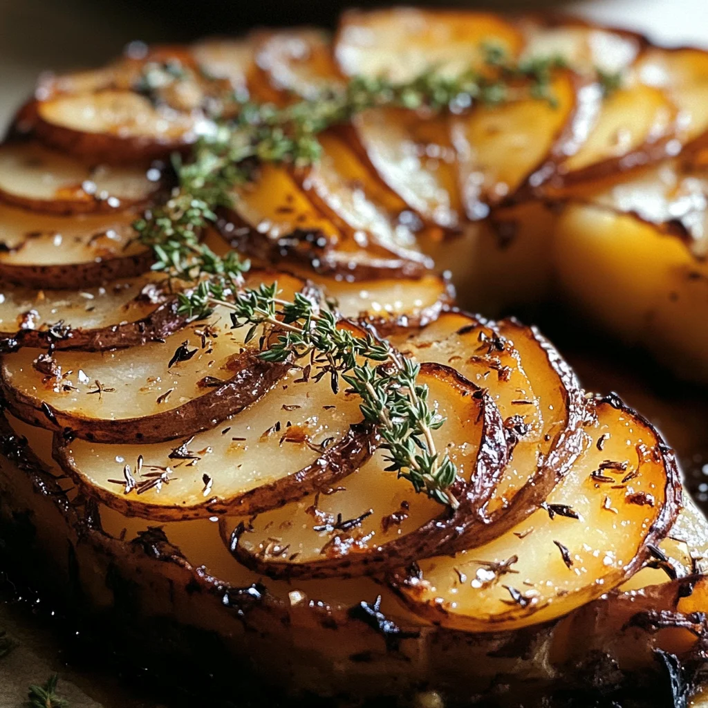 Crispy Balsamic-Thyme Potato Torte
