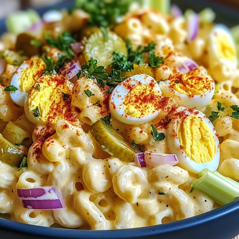 Deviled Egg Macaroni Salad