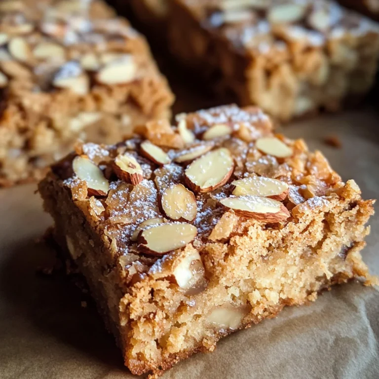 Easy Almond Croissant Blondies