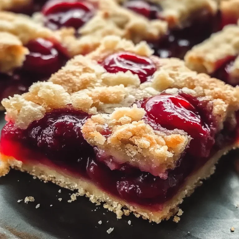 Easy Cherry Pie Bars: A Simple Cherry Dessert to Savor