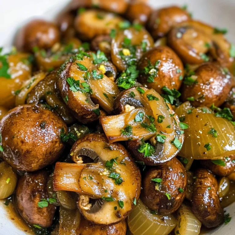 Garlic Butter Mushrooms & Onions
