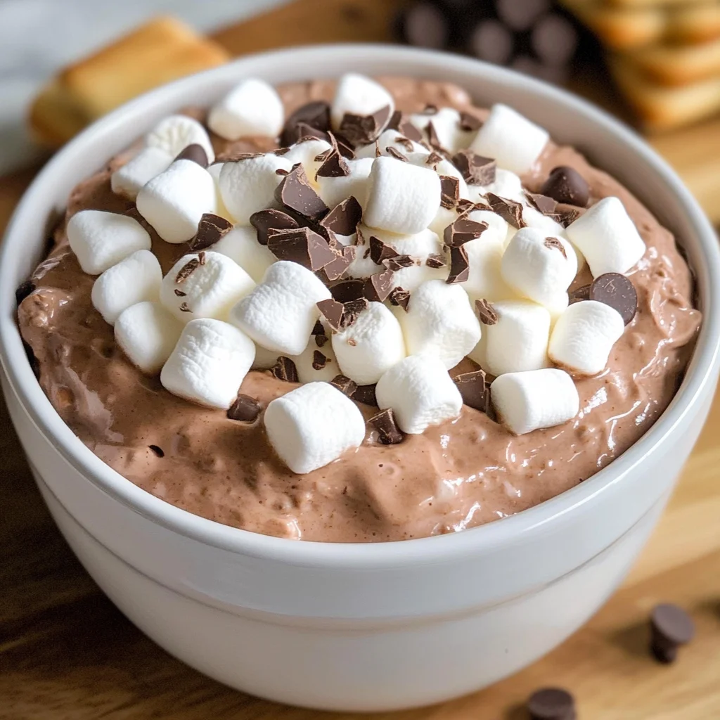 Hot Chocolate Dip Recipe with Marshmallow Fluff