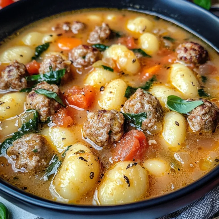 Italian Meatball Gnocchi Soup Recipe