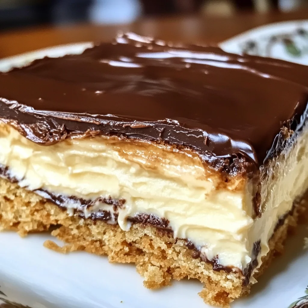 No-Bake Eclair Cake