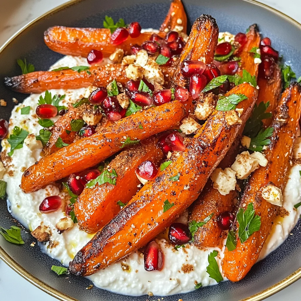 Roasted Carrots with Vegan Ricotta