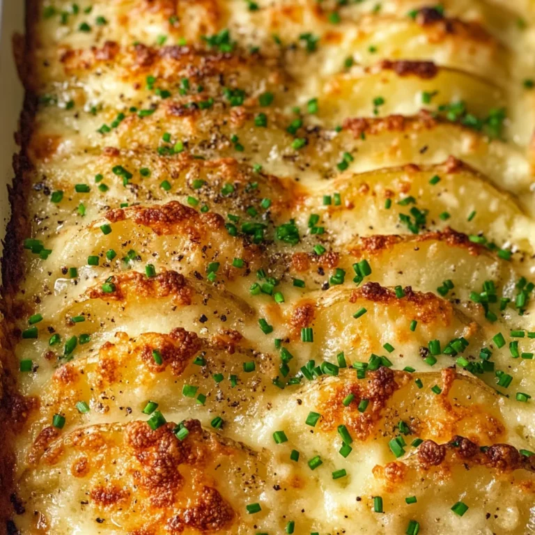 Roasted Garlic Potatoes au Gratin