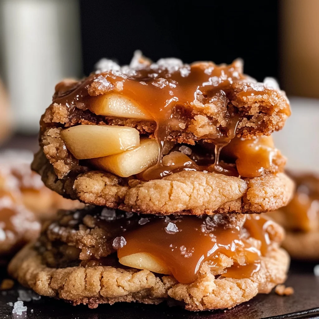 Salted Caramel Apple Pie Cookies