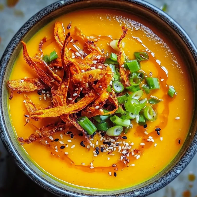 Spicy Miso Carrot Soup