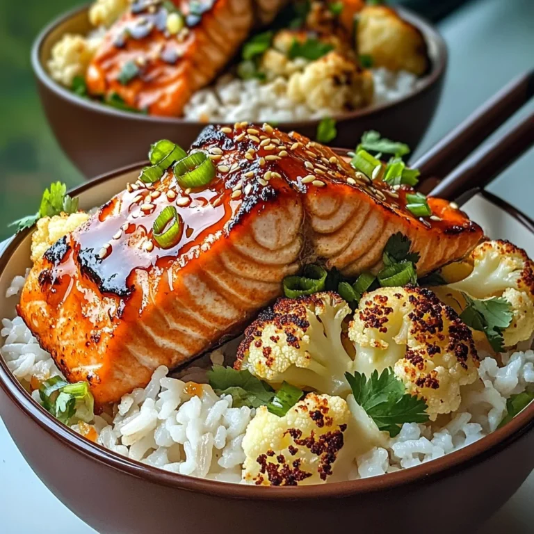 Sriracha Honey Salmon Bowls