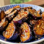 Sticky Garlic Eggplant