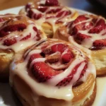 Strawberry Cheesecake Cinnabon Rolls