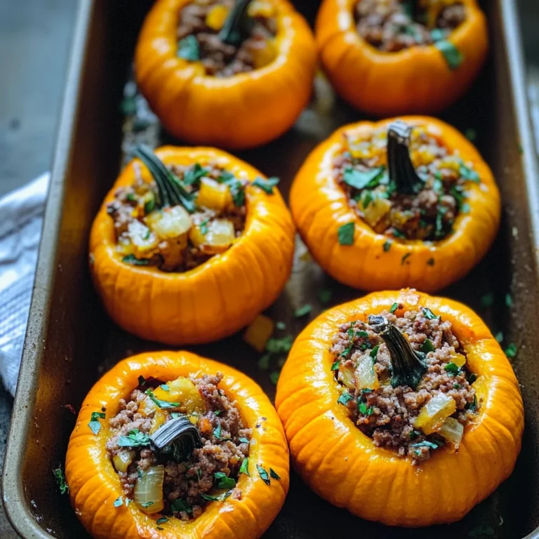 Stuffed Mini Pumpkins Recipe