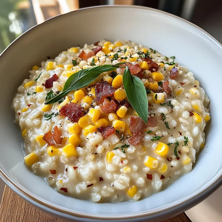 Sweet Corn Risotto