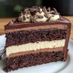 Tuxedo Cake – Triple Chocolate Mousse Cake